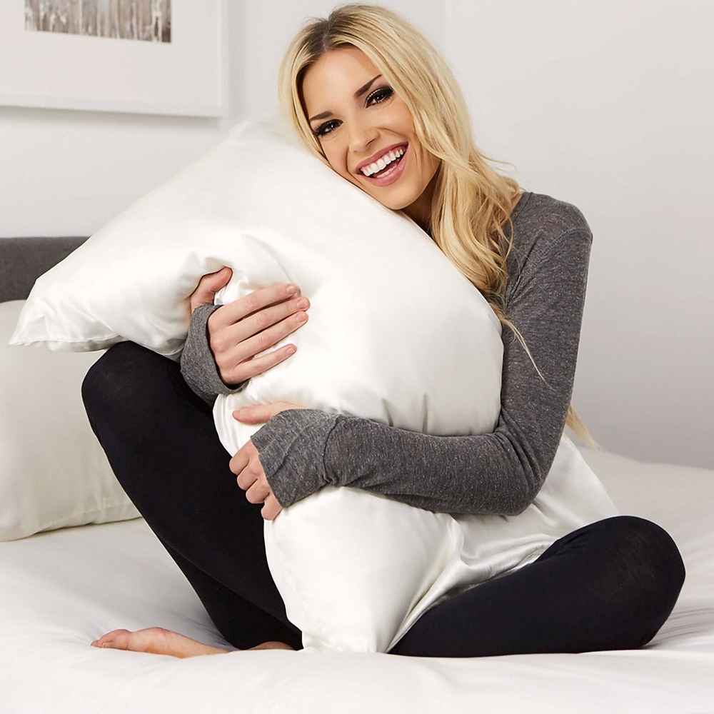 Blissy White King Pillowcase 22-Momme 100% Pure Mulberry Silk NWT BRAND NEW - Picture 2 of 10